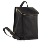 Women Black Longchamp Le Foulonne Backpack Bags L06408426 - Image 3