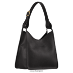 Women Black Longchamp Le Foulonne Hobo bag Bags L06408388 - Image 3