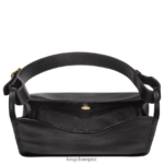 Women Black Longchamp Le Foulonne Hobo bag Bags L06408388 - Image 5