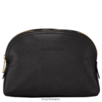 Women Black Longchamp Le Foulonne Pouch Leather Goods L06408694