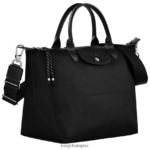 Women Black Longchamp Le Pliage Energy Handbag Bags L0640840 - Image 3