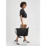 Women Black Longchamp Le Pliage Energy Handbag Bags L0640879 - Image 2