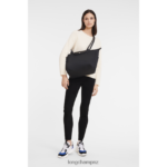 Women Black Longchamp Le Pliage Energy Tote bag Bags L06408345 - Image 2