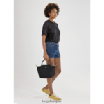 Women Black Longchamp Le Pliage Green Handbag Bags L06408186 - Image 2
