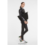 Women Black Longchamp Le Pliage Green Tote bag Bags L0640830 - Image 2