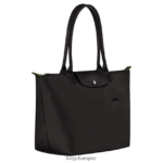 Women Black Longchamp Le Pliage Green Tote bag Bags L0640830 - Image 3