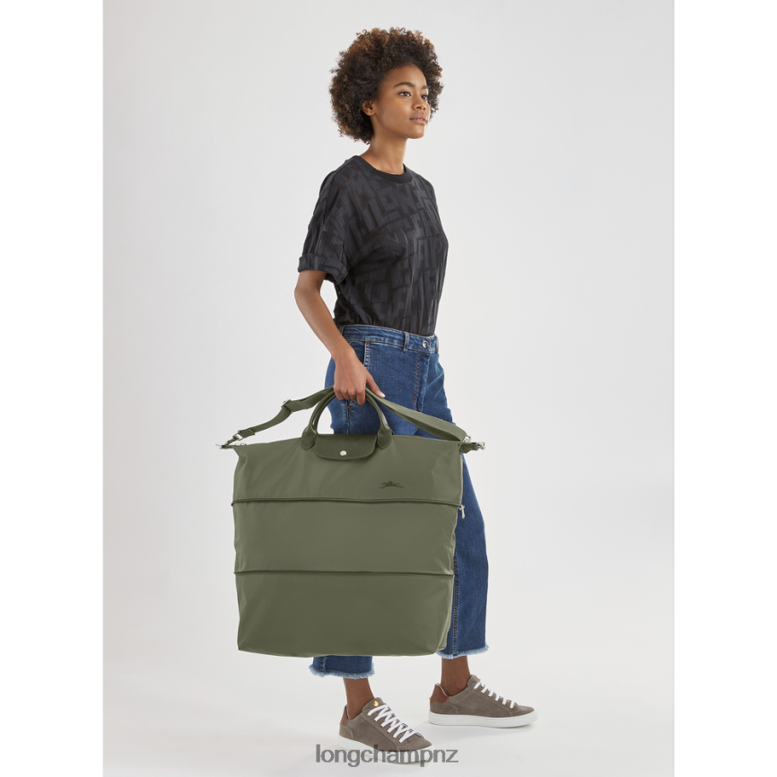 Women Black Longchamp Le Pliage Green Travel bag expandable Bags L06408800 - Image 2