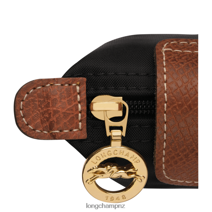 Women Black Longchamp Le Pliage Original Coin purse Leather Goods L06408499 - Image 3