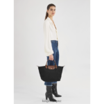 Women Black Longchamp Le Pliage Original Handbag Bags L06408204 - Image 2
