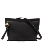 Women Black Longchamp Mailbox Crossbody bag Bags L06408306