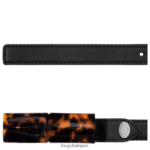 Women Black Longchamp Roseau belt Accessories L06408907 - Image 2
