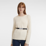 Women Black Longchamp Roseau belt Accessories L06408909 - Image 2