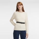Women Black Longchamp Roseau belt Accessories L06408912 - Image 2