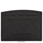 Women Black Longchamp Roseau Card holder Leather Goods L06408636 - Image 2