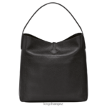 Women Black Longchamp Roseau Essential Hobo bag Bags L06408356 - Image 4
