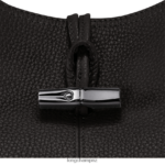Women Black Longchamp Roseau Essential Hobo bag Bags L06408357 - Image 4