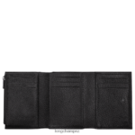 Women Black Longchamp Roseau Essential Wallet Leather Goods L06408571 - Image 2