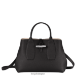 Women Black Longchamp Roseau Handbag Bags L06408103