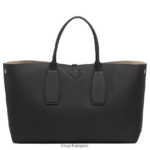 Women Black Longchamp Roseau Handbag Bags L06408109 - Image 4