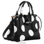 Women Black Longchamp Roseau Handbag Bags L06408123 - Image 3