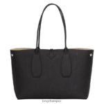 Women Black Longchamp Roseau Tote bag Bags L06408368 - Image 4