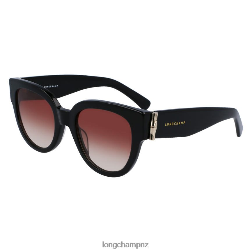 Women Black Longchamp Spring/Summer Collection 2023 Sunglasses Accessories L06408885 - Image 2