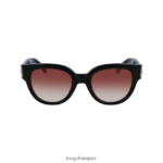 Women Black Longchamp Spring/Summer Collection 2023 Sunglasses Accessories L06408885