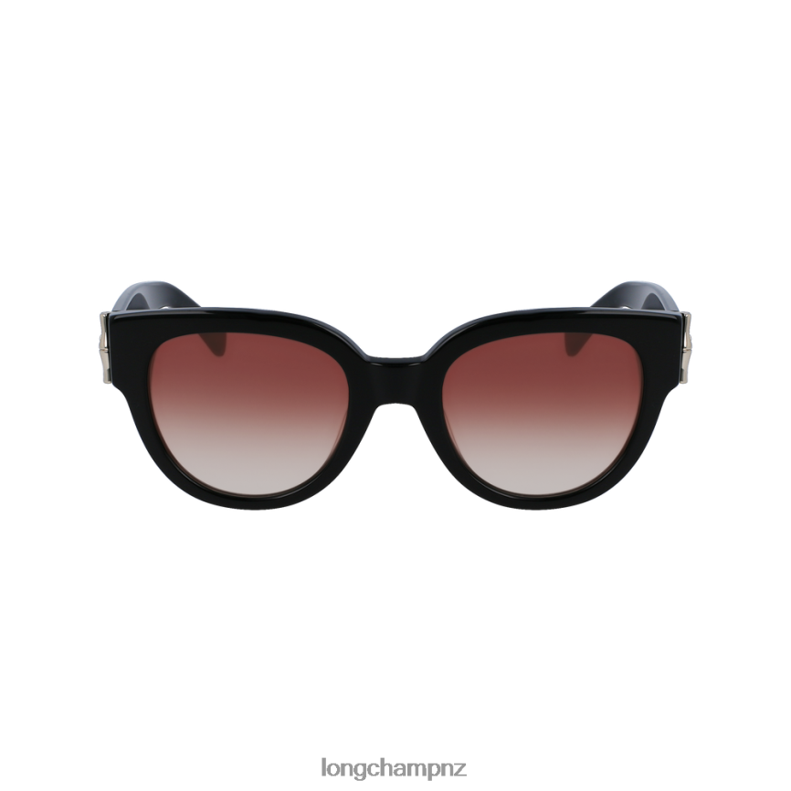 Women Black Longchamp Spring/Summer Collection 2023 Sunglasses Accessories L06408885 - Image 1
