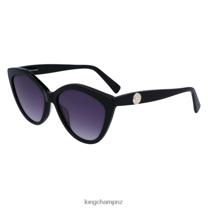 Women Black Longchamp Spring/Summer Collection 2023 Sunglasses Accessories L06408893 - Image 2