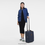 Women Blue Longchamp Boxford Suitcase Bags L06408848 - Image 2