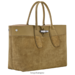 Women Bronze Longchamp Roseau Handbag Bags L06408119 - Image 2