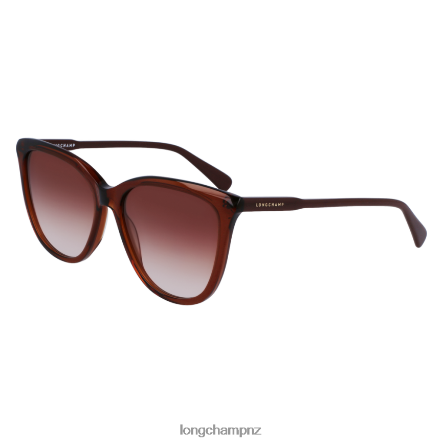 Women Brown/Beige Longchamp Fall/Winter 2022 Collection Sunglasses Accessories L06408906 - Image 2