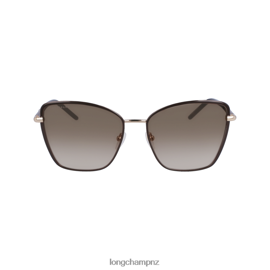 Women Brown/Khaki Longchamp Spring/Summer Collection 2023 Sunglasses Accessories L06408888 - Image 1