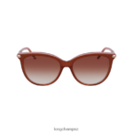 Women Brown rose Longchamp Spring/Summer Collection 2023 Sunglasses Accessories L06408892