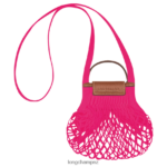 Women Candy Longchamp Le Pliage Filet Mesh bag Leather Goods L06408220 - Image 4