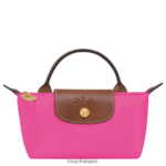 Women Candy Longchamp Le Pliage Original Pouch with handle Leather Goods L06408668