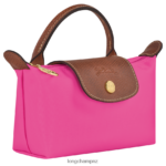 Women Candy Longchamp Le Pliage Original Pouch with handle Leather Goods L06408668 - Image 3