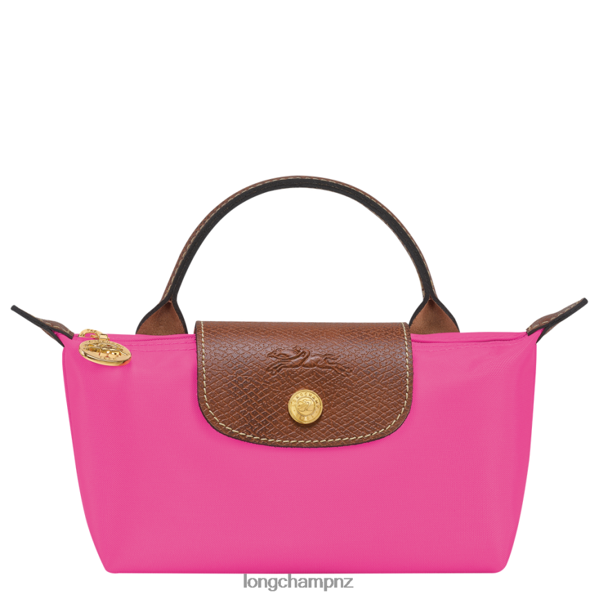 Women Candy Longchamp Le Pliage Original Pouch with handle Leather Goods L06408668 - Image 1