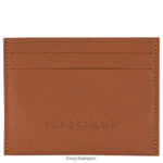 Women Caramel Longchamp Le Foulonne Cardholder Leather Goods L06408645