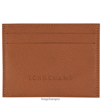Women Caramel Longchamp Le Foulonne Cardholder Leather Goods L06408645