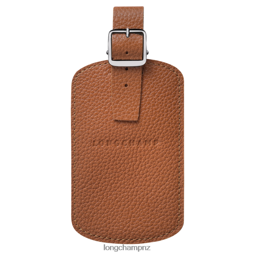 Women Caramel Longchamp Le Foulonne Luggage tag Accessories L06408855 - Image 1