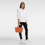 Women Carot Longchamp Le Pliage Green Handbag Bags L0640841 - Image 2