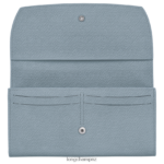 Women Cloud Blue Longchamp Roseau Continental wallet Leather Goods L06408591 - Image 2