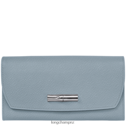 Women Cloud Blue Longchamp Roseau Continental wallet Leather Goods L06408591