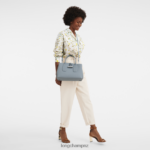 Women Cloud Blue Longchamp Roseau Handbag Bags L06408107 - Image 2