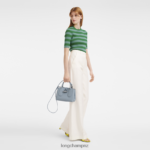 Women Cloud Blue Longchamp Roseau Handbag Bags L06408115 - Image 2