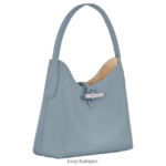 Women Cloud Blue Longchamp Roseau Hobo bag Bags L06408379 - Image 3