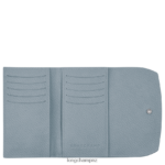 Women Cloud Blue Longchamp Roseau Wallet Leather Goods L06408579 - Image 2