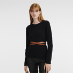 Women Cognac Longchamp Box-Trot belt Accessories L06408946 - Image 2