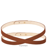 Women Cognac Longchamp Box-Trot belt Accessories L06408954